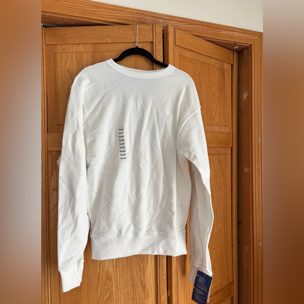 Champions White Crew Neck Sweatshirt